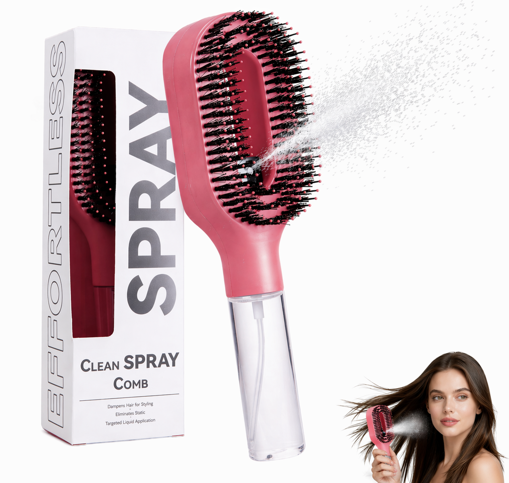 2-in-1 Spray Hair Brush