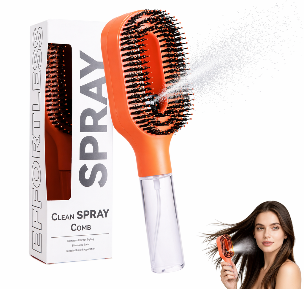 2-in-1 Spray Hair Brush