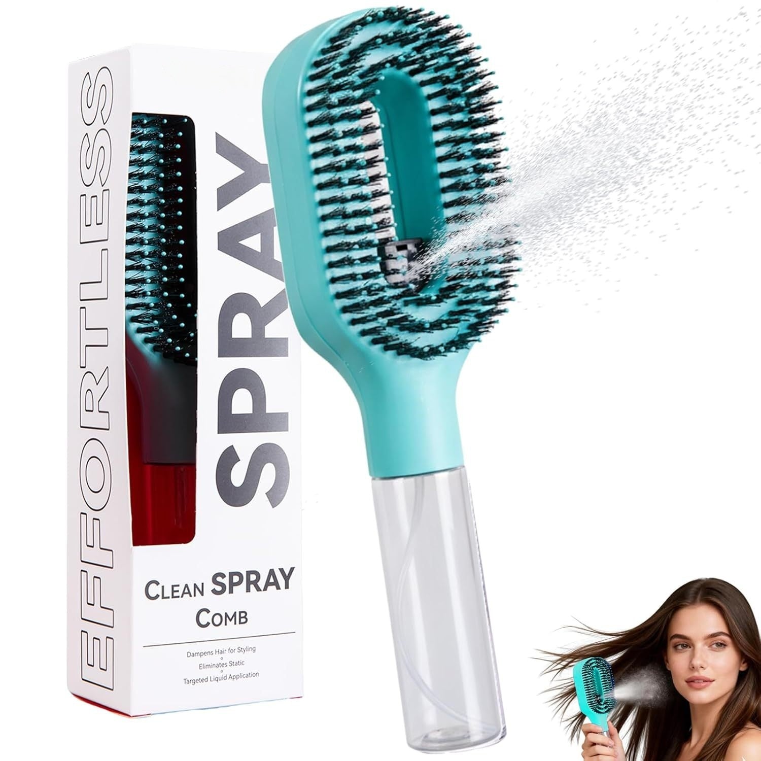 2-in-1 Spray Hair Brush